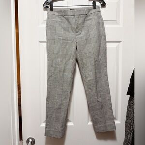 Banana Republic Black and White Checkered Pants